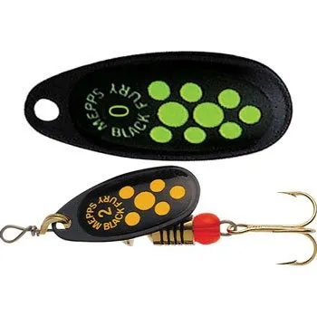 Umělá nástraha Třpytka MEPPS Black Fury 4 černá/fluo (Comet BF4 černá/fluo)