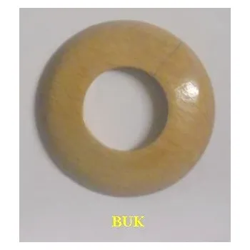 Krytka potrubí Dřevěná rozeta buk 1" - 36,5 mm - masiv (k podlaze a topení)