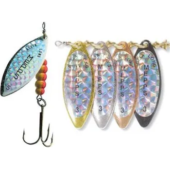 Umělá nástraha Třpytka MEPPS Aglia long perleť 0 černá (A Long rainbo 0 čern)