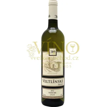 Vinařství Šlichta Veltlínské Zelené pozdní sběr 2012 polosuché Šlichta vinařství 0.75 L