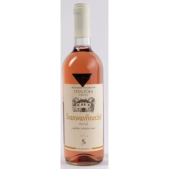 Víno Jedlička & Novák Rodinné vinařství Jedlička Bořetice Svatovavřinecké rosé 2014 jakostní 0,75 L polosuché moravské růžové víno