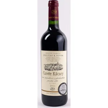 Jedlička & Novák Rodinné vinařství Jedlička Bořetice Cuvée Kácary 2011 (RM+VAV+André) pozdní sběr 0,75 L suché moravské červené víno