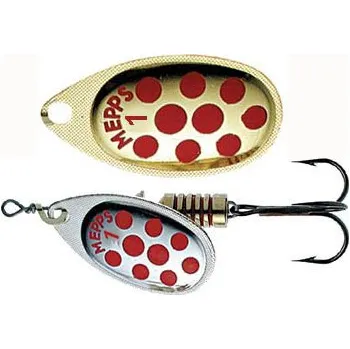 Umělá nástraha Třpytka MEPPS Aglia Decoree 2 zlatá/červené tečky (A Dec 2 zlatá/červen)