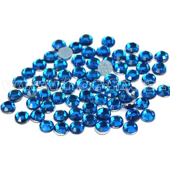 hot-fix skleněné nažehlovací kameny na textil barva 119 Capri blue, velikost SS6 až SS16 barva: polobroušený barva 119 Capri blue, velikost: velikost SS10, balení: balení 1grs /144ks