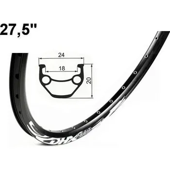 Ráfek na kolo REMERX 27,5" Masterdisc RDX 7320 (584) Počet děr: 32 Ráfek