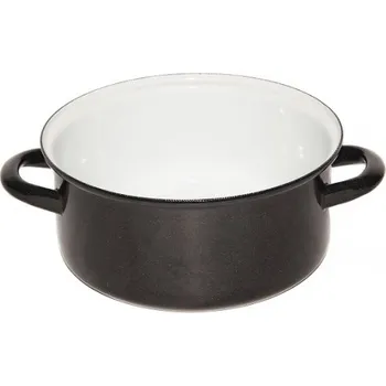 Hrnec Belis Standard smaltovaný rendlík černý 20 cm