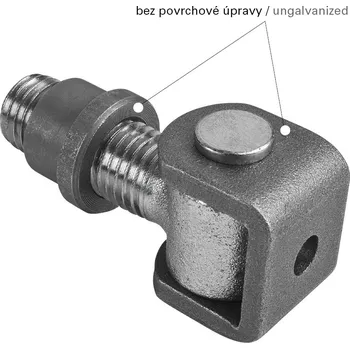 příslušenství k bráně CAIS H 24 nastavitelný pant pro kovové sloupky