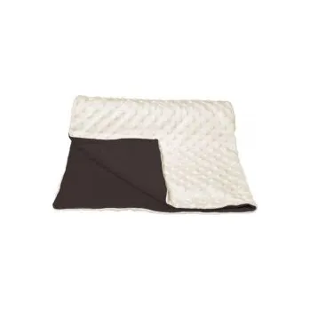 Dětská deka G-mini Deka dvoubarevná, bílá/hnědá