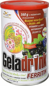 Kloubní výživa Orling Geladrink Ferritin černý rybíz 360 g 