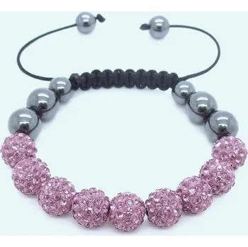 Náramek Blingstar Náramek Shamballa Luxury - Šeřík - B471
