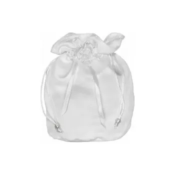 Dárková taška Party Deco Dárková taštička 12,5 x 19 x 20 cm bílá