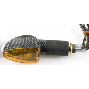 Osvětlení pro motocykl Moto miniblinkr ARROW - karbonový prodloužený