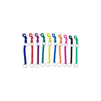 Jištění Karabina s pružinou 120 mm plast světle modrá