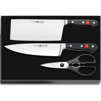 Kuchyňský nůž Wüsthof Solingen Classic sada 2 nožů + kuchyňské nůžky
