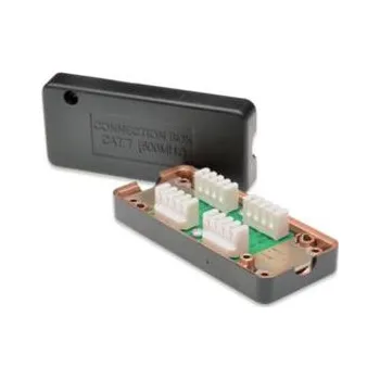 Síťový konektor Digitus spojovací box CAT7, 600 MHz, LSA, plně stíněný, kompaktní design, 26x35x80 mm