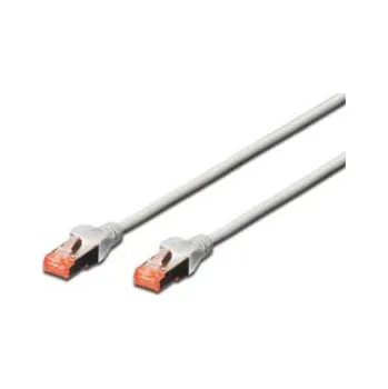 Síťový kabel Digitus CAT 6 S-FTP patch kabel, LSOH, Cu, AWG 27/7, délka 0,25 m, barva šedá