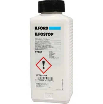 Temná komora ILFORD Ilfostop 500ml, přerušovací lázeň, ředění 1:19
