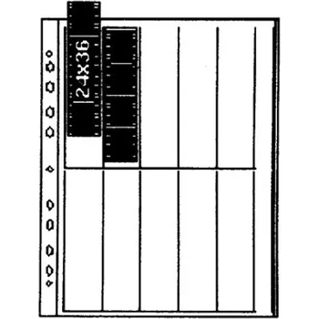Vybavení pro vyvolávání a úpravu fotografie Kaiser archivační list pro kinofilm - pergamen (10 pásů po 4 snímcích)