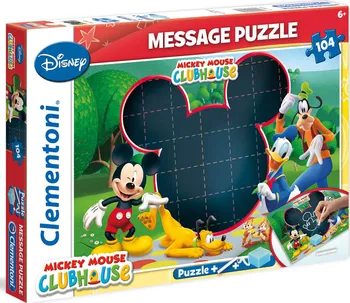 Clementoni Message Mickey Mouse 104 dílků