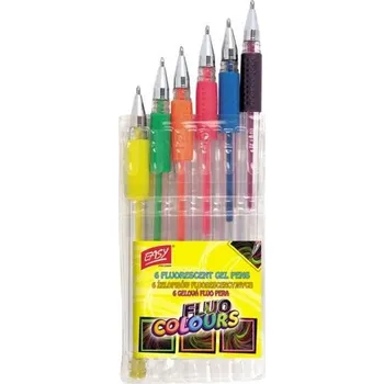Easy Fluo Zvýrazňovací gelová pera sada 6 ks
