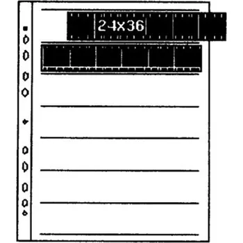 Vybavení pro vyvolávání a úpravu fotografie Kaiser archivační list pro kinofilm - pergamen (7 pásů po 6 snímcích)