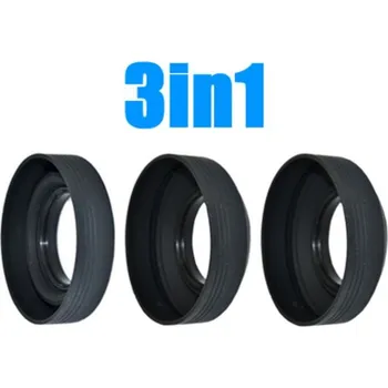 JJC LS-43S sluneční clona 43mm 3v1