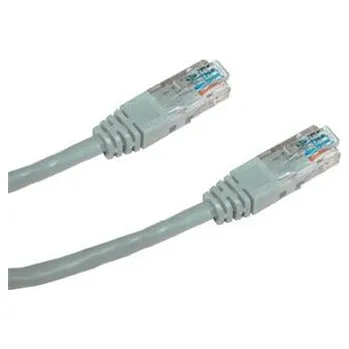 Síťový kabel DATACOM Patch cord UTP CAT6 0,25m šedý