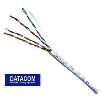 Síťový kabel DATACOM UTP kabel drát CAT5E PVC 305m box, bílý