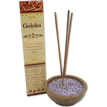 Čajovna Vonné tyčinky Chandan Goloka 20 ks