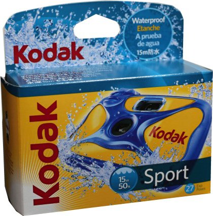 KODAK Sport, jednorázový fotoaparát pod vodu, do 15m, 27 snímků