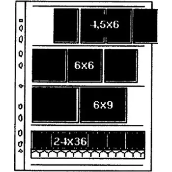 Vybavení pro vyvolávání a úpravu fotografie Kaiser acetátová fólie na kinofilm (7 pásů po 6 snímcích)