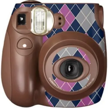 Analogový fotoaparát Fujifilm INSTAX mini 7s Choco Argyle dekorativní nálepka na fotoaparát