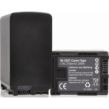 Hähnel HL-C828, alternativa Li-Ion akumulátoru Canon BP-827, 2760 mAh