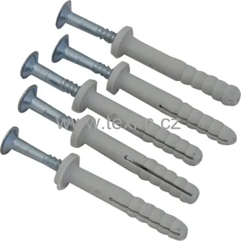 Hmoždinka TEXIM 8x45 mm natloukací s vrutohřebíkem