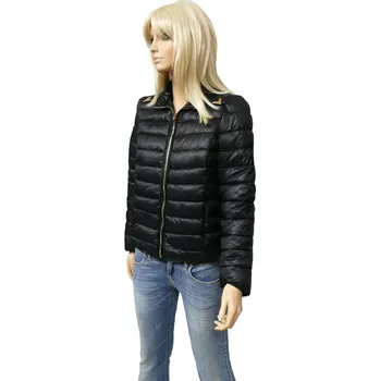 Dámská prošívaná bunda na zip - jarní/podzimní - černá - vel. UNI