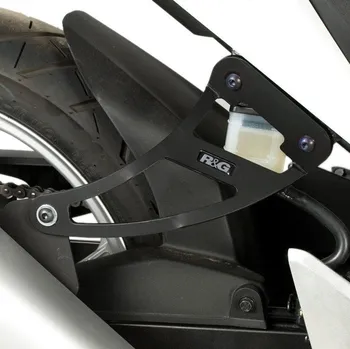 Výfuk pro motocykl R&G Racing Držák výfuku + záslepka otvorů pro zadní stupačku R&G Racing pro motocykly HONDA CBR250R ('11-) černý