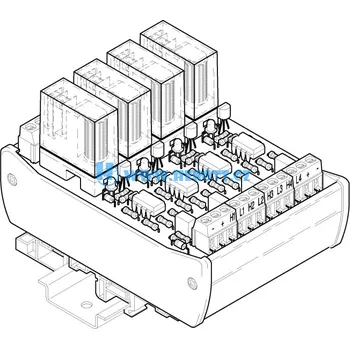 Relé R4-24-24, 4 x relé v patici, aktivní 1P, 250V~ / 5A