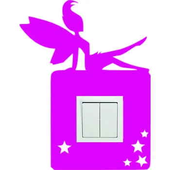 samolepka Merci-shop. Samolepící dekorace kolem vypínače - Vzor 70 víla ( 28 x 21cm )