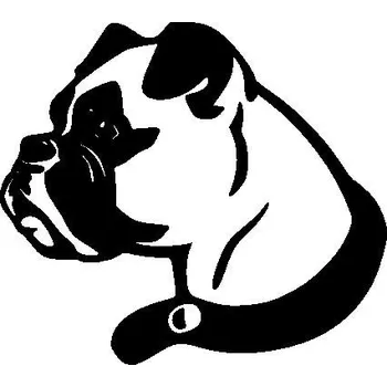 Samolepící dekorace Merci-shop. Samolepka na auto - Boxer pes ( 12 x 10 cm )