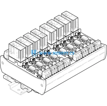Relé R8-24-24, 8 x relé v patici, aktivní 1P, 250V~ / 5A