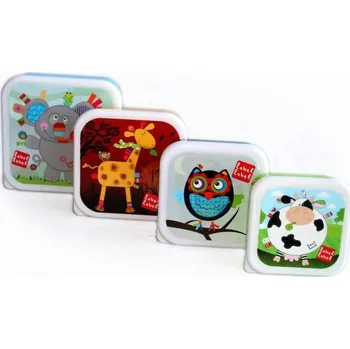 Svačinový box Label-Label Snackpots Svačinové boxy 4 ks