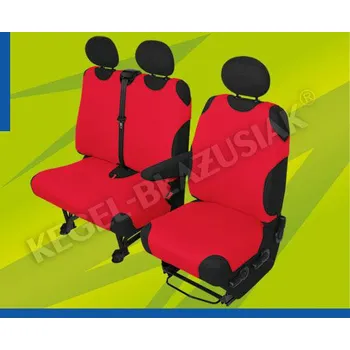 Potah sedadla Kegel Autotriko dodávka - červené (1+2)