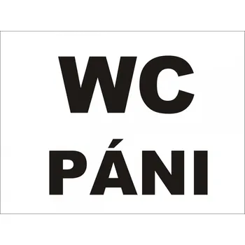 samolepka Merci-shop.Samolepka - WC Páni (20 x 15 cm)