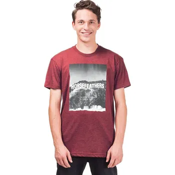 Pánské tričko horsefeathers Pánské triko fame t-shirt (heather red)