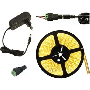 LED páska Lighting LED pásek 5050 2,5metru/150diod 31W voděodolný teplá bílá + zdroj (Voděodolný LED pásek 2,5 metrů komplet)