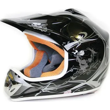 Helma na motorku Dětská MX Helma Nitro, černá S