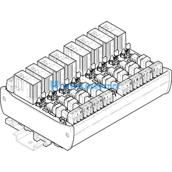 Relé RA8-12-21, 8 x relé aktivní 1P, 250V~ / 5A