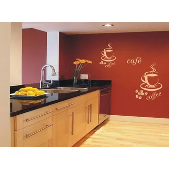 samolepka Merci-shop. Samolepka na zeď Kuchyň, káva 5 ( 60 x 30 cm )