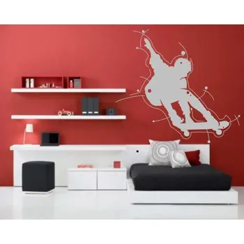 samolepka Merci-shop. Samolepka na zeď - Skateboard ( 60 cm x 55 cm )
