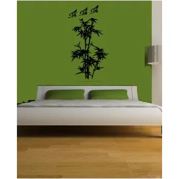 samolepka Merci-shop. Samolepka - Bambus s motýly ( 27 x 60 cm )